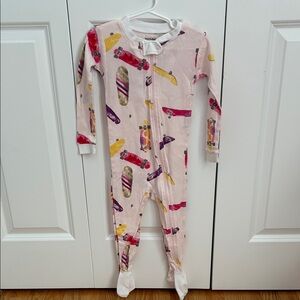 Burt’s Bees Baby Skateboard Print Kids One Piece Pajamas